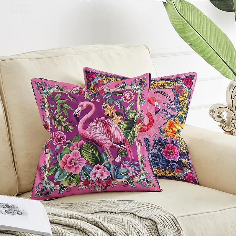 Flamingo Leopard and Toucan Pattern 1PC Throw Pillow Covers Multiple Size Coastal Outdoor Decorative Pillows Soft Velvet Cushion Cases for Couch Sofa Bed Home Decor 2025 - $13.99 –P9
