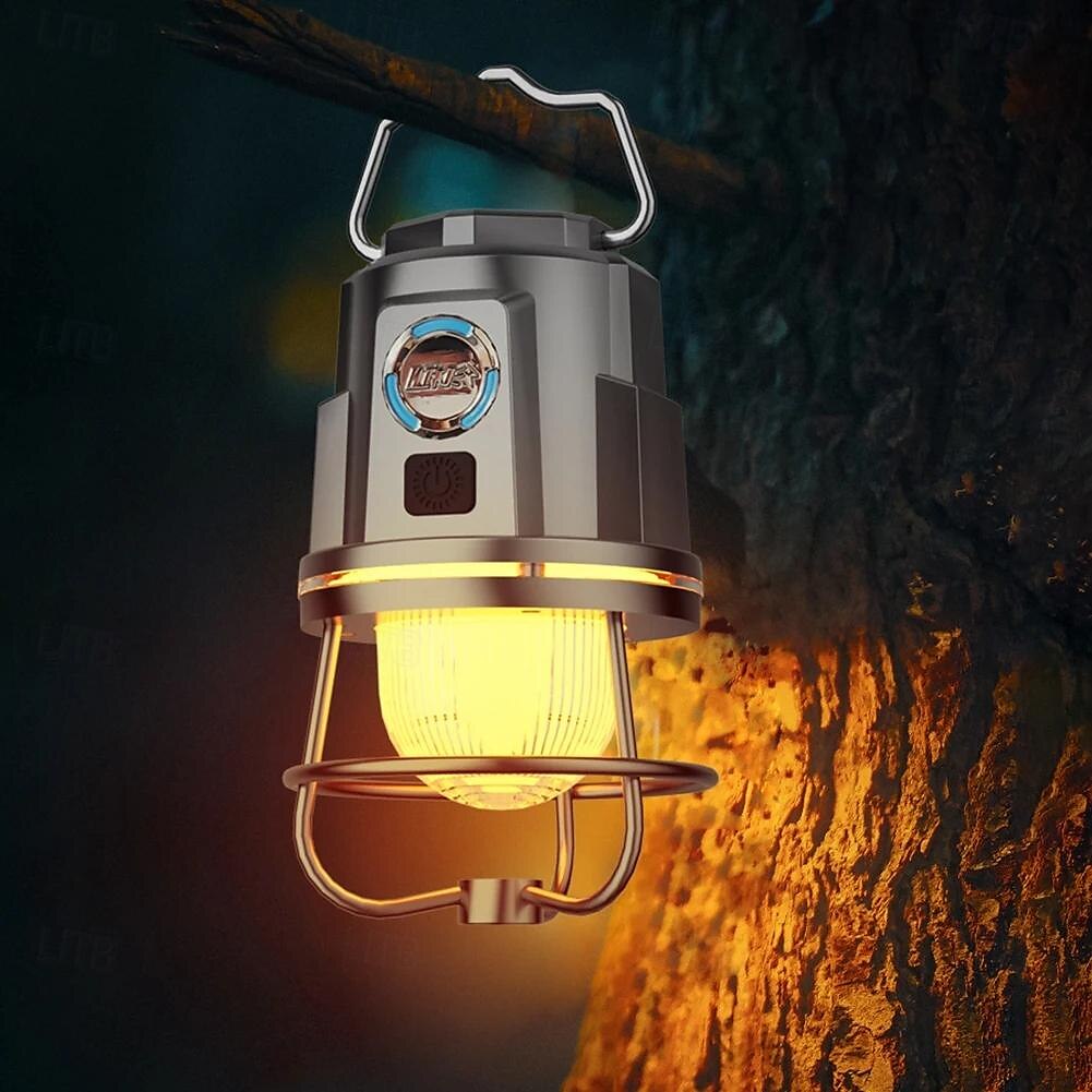 lanterna da campeggio ricaricabile luce per tenda portatile ricaricabile ipx4 accessorio di illuminazione esterna impermeabile per escursionismo pesca decorazione tenda da campeggio all'aperto 1pz del 2025 a $22.99 –P7