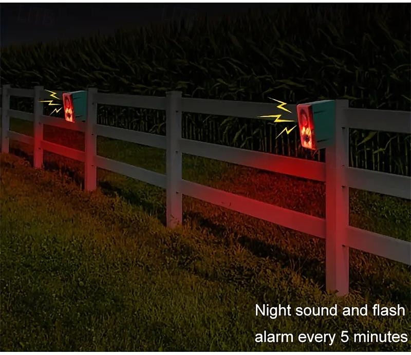 Solar Motion Sensor Alarm with Dog Barking & Gunshot Sound - 130dB Siren Security System with Remote Controller for Home, Farm, Yard, Chicken Coop, Villa 2025 - $39.99 –P3