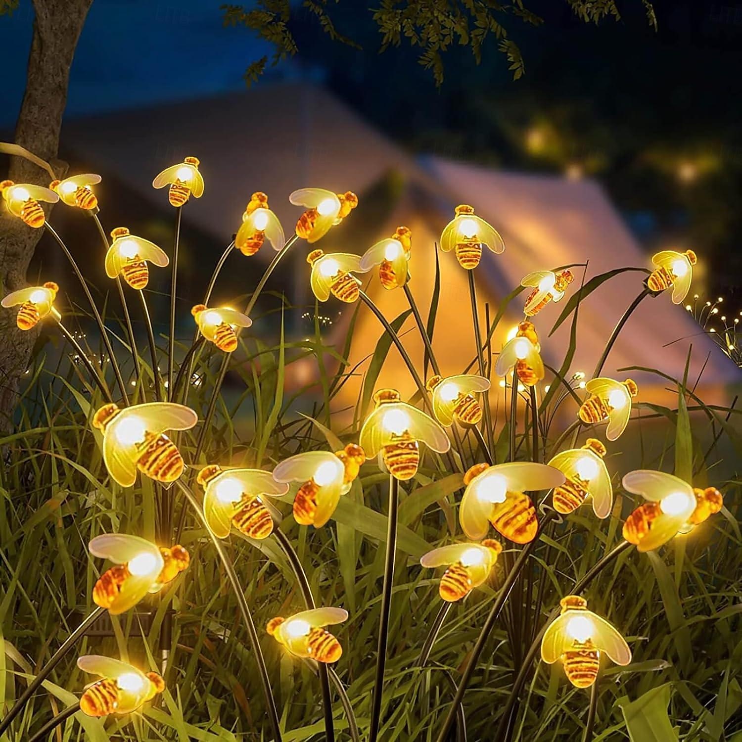 2 uds luz solar oscilante para jardín luz de diente de león alimentada por energía solar 6/8led exterior ip65 impermeable patio luz camino paisaje al aire libre pasarela decoración lámpara 2025 - $21.99 –P8