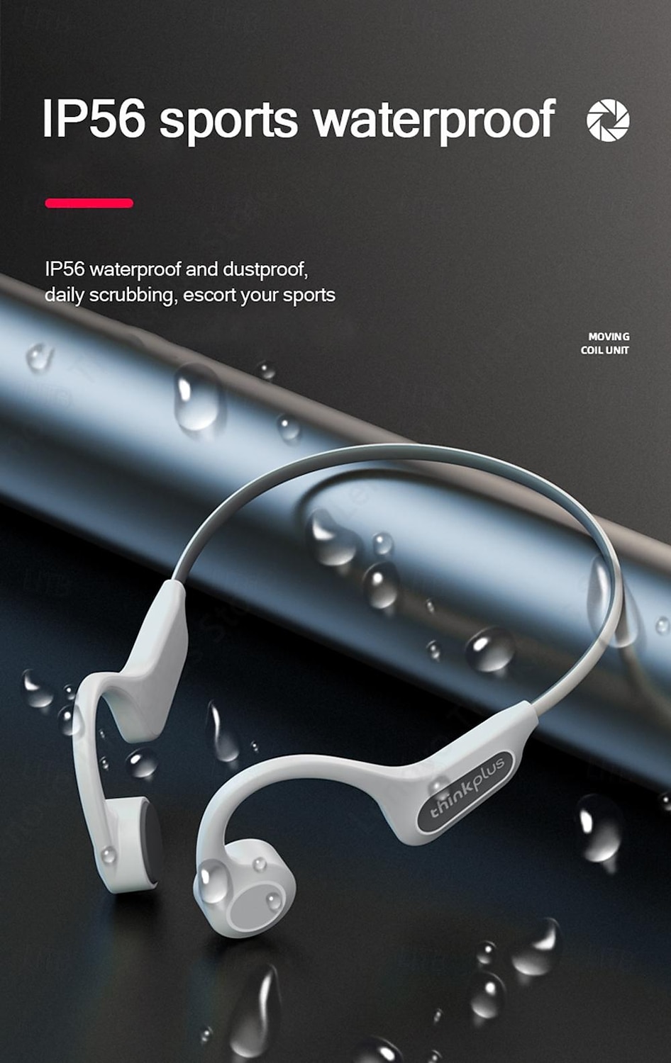 Lenovo X3 pro Bone Conduction Headphone Wireless BT5.3 Earphone Ergonomic Lightweight Design IP56 Waterproof Headphone 2025 - $47.99 –P9