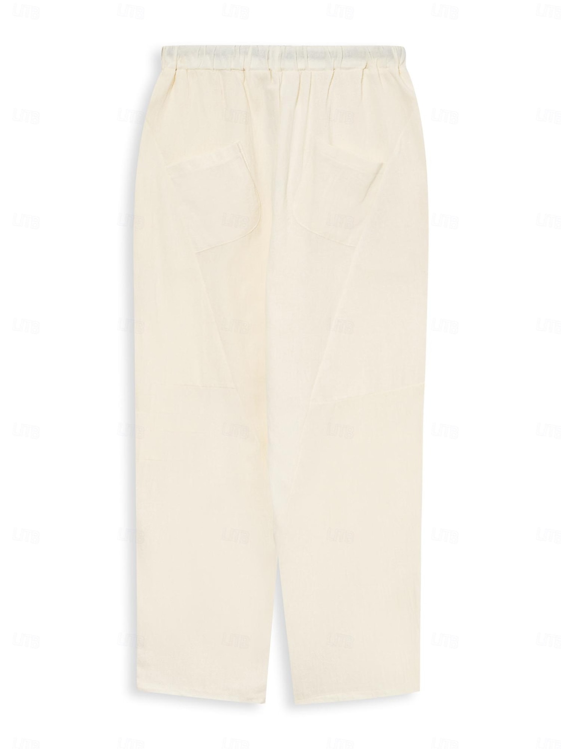 Voor heren Linnen broek Zomerbroek Zak Trekkoord Effen Casual Dagelijks Yoga Katoenmix Basic Klassiek Zwart Wit 2026 - $21.99 –P7