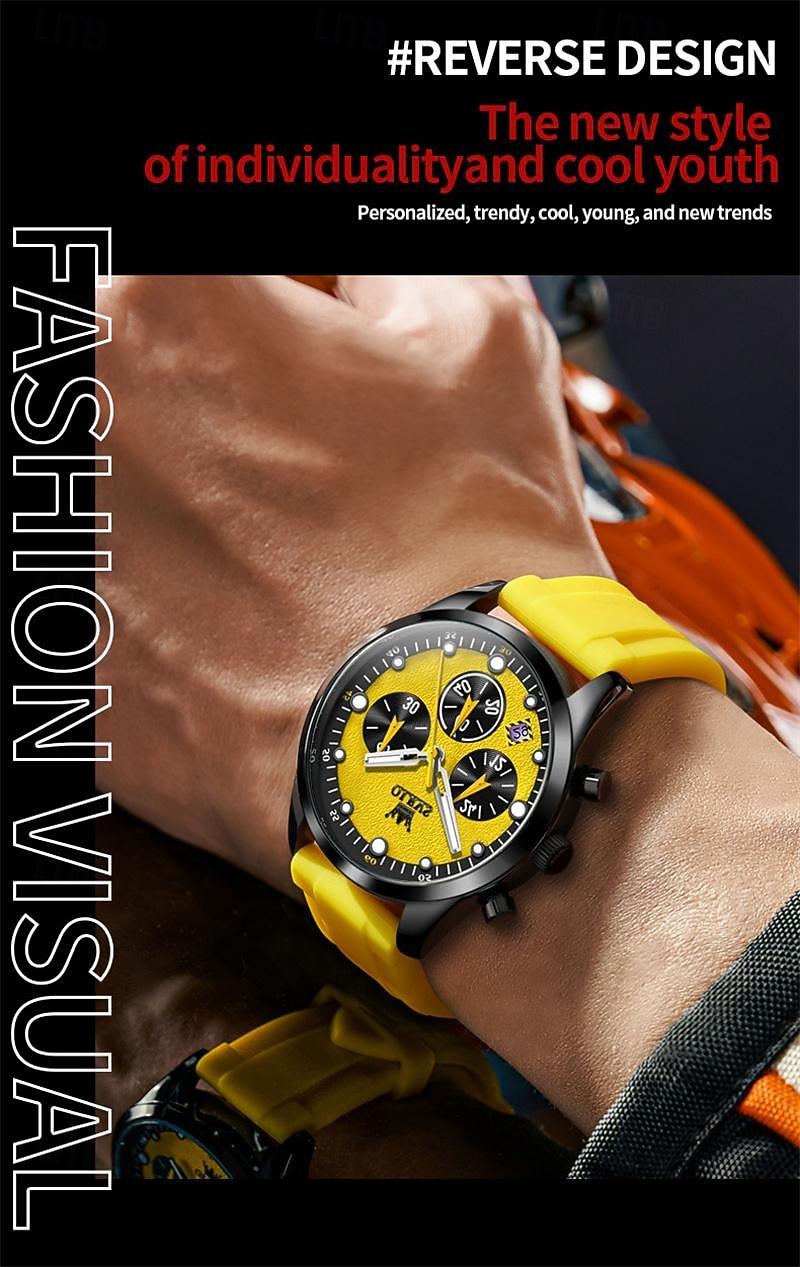 2024 Nieuwe Olevs Merk Heren Horloges Chronograaf Kalender 24-Uur Aanduiding Quartz Horloge Drie Ogen Zes Handen Waterdichte Sport Heren Polshorloge 2026 - $35.99 –P10