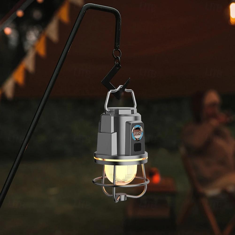 lanterna da campeggio ricaricabile luce per tenda portatile ricaricabile ipx4 accessorio di illuminazione esterna impermeabile per escursionismo pesca decorazione tenda da campeggio all'aperto 1pz del 2025 a $22.99 –P8