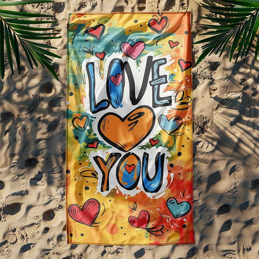 מגבת חוף lgbt love סדרת הדפסת תלת מימד גדולה מגבת מגבת רחצה מגבת סדין חוף שמיכה קלאסית 100% מיקרו סיבי שמיכות נוחות 2025 - $10.99 –P8