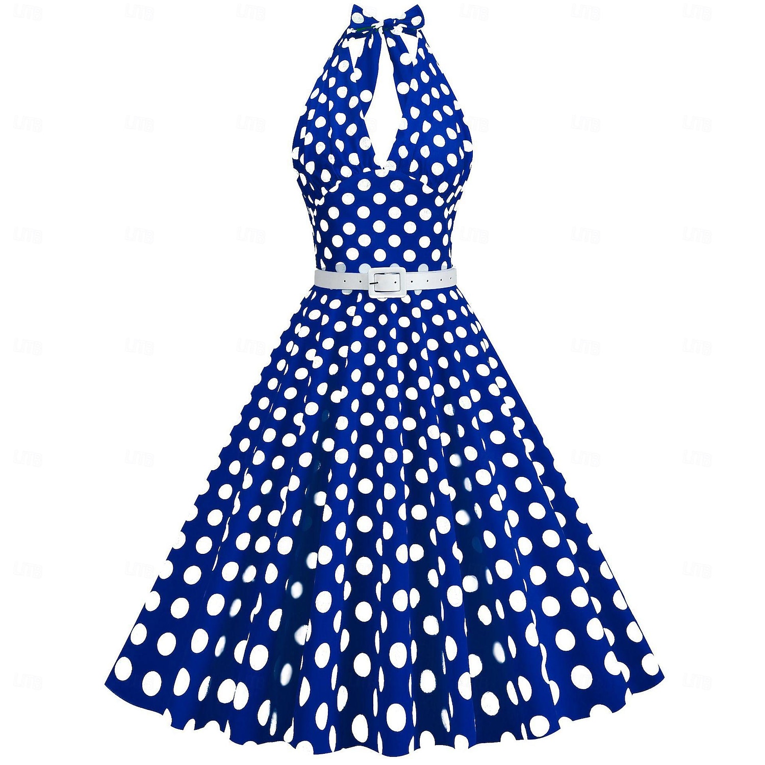 Retro Vintage 1950-tals Grease Outfits Rockabilly Klänning A-linje Klänning Sväng Klänning Prickiga Finstilt Klänning Kvinno Halloween Karneval Maskerad Dagligt Slitage Vuxnas Klänning 2026 - $35.99 –P5