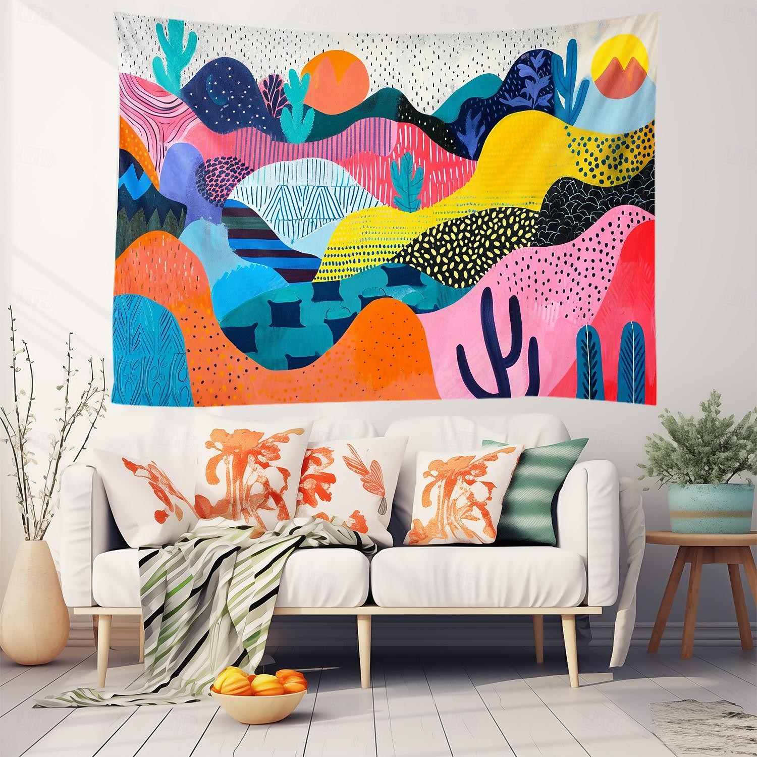 αισθητική πολύχρωμη κρεμαστή ταπετσαρία στο βουνό τέχνη τοίχου μεγάλη ταπετσαρία τοιχογραφία διακόσμηση φωτογραφία σκηνικό κουβέρτα κουρτίνα σπίτι υπνοδωμάτιο διακόσμηση σαλονιού 2026 - $19.99 –P17