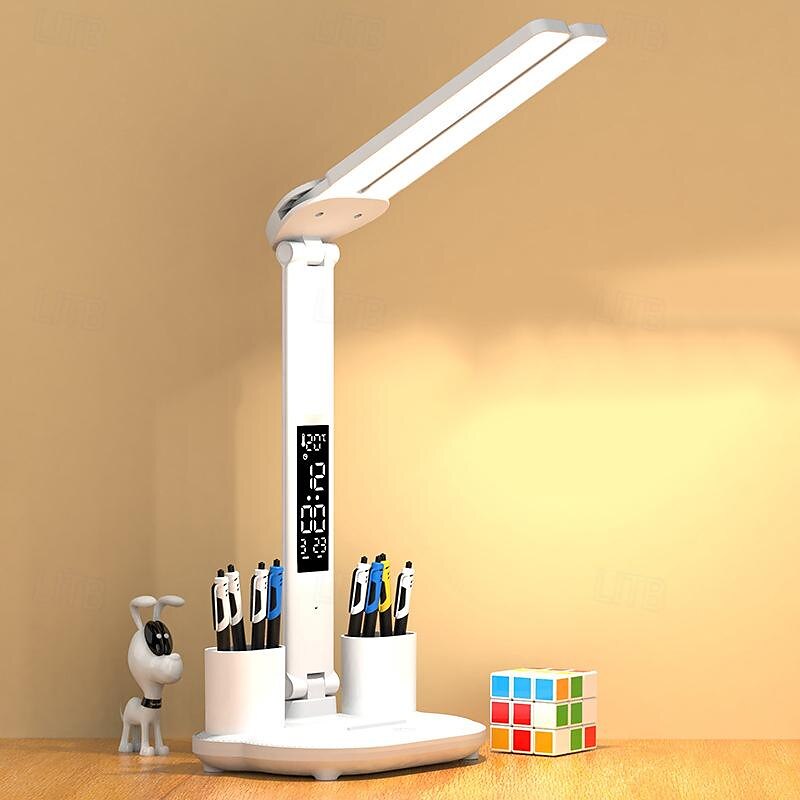 Augenschutz-Schreibtischlampe, LED-Lernen, Studentenwohnheim, Aufladen, Leseschreibtisch, LED-Schreibtischlampe, klappbar, intelligente Schreibtischlampe, Schlafzimmer 2025 - $54.84 –P2