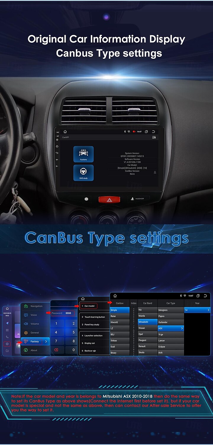 Car Radio Multimedia Video Player Android 11 2 din DVD Carplay Navi GPS for Mitsubishi ASX 2010-2018 2025 - $374.89 –P7