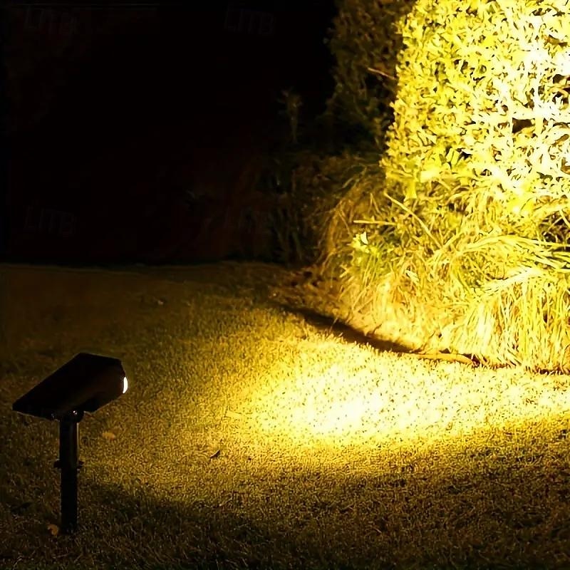 2/7led projecteur solaire extérieur étanche jardin cour pelouse paysage lumière colorée rvb lumière de pelouse pour bord de route villa parc jardin décor lumière 1pc de 2025 ? $14.99 –P4