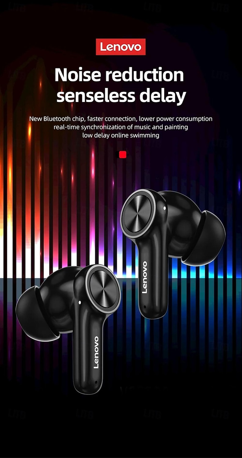 Lenovo LP70 True Wireless Headphones TWS Earbuds In Ear Bluetooth 5.2 Stereo ENC Environmental Noise Cancellation Long Battery Life for Apple Samsung Huawei Xiaomi MI  Yoga Everyday Use Traveling 2025 - $61.99 –P12