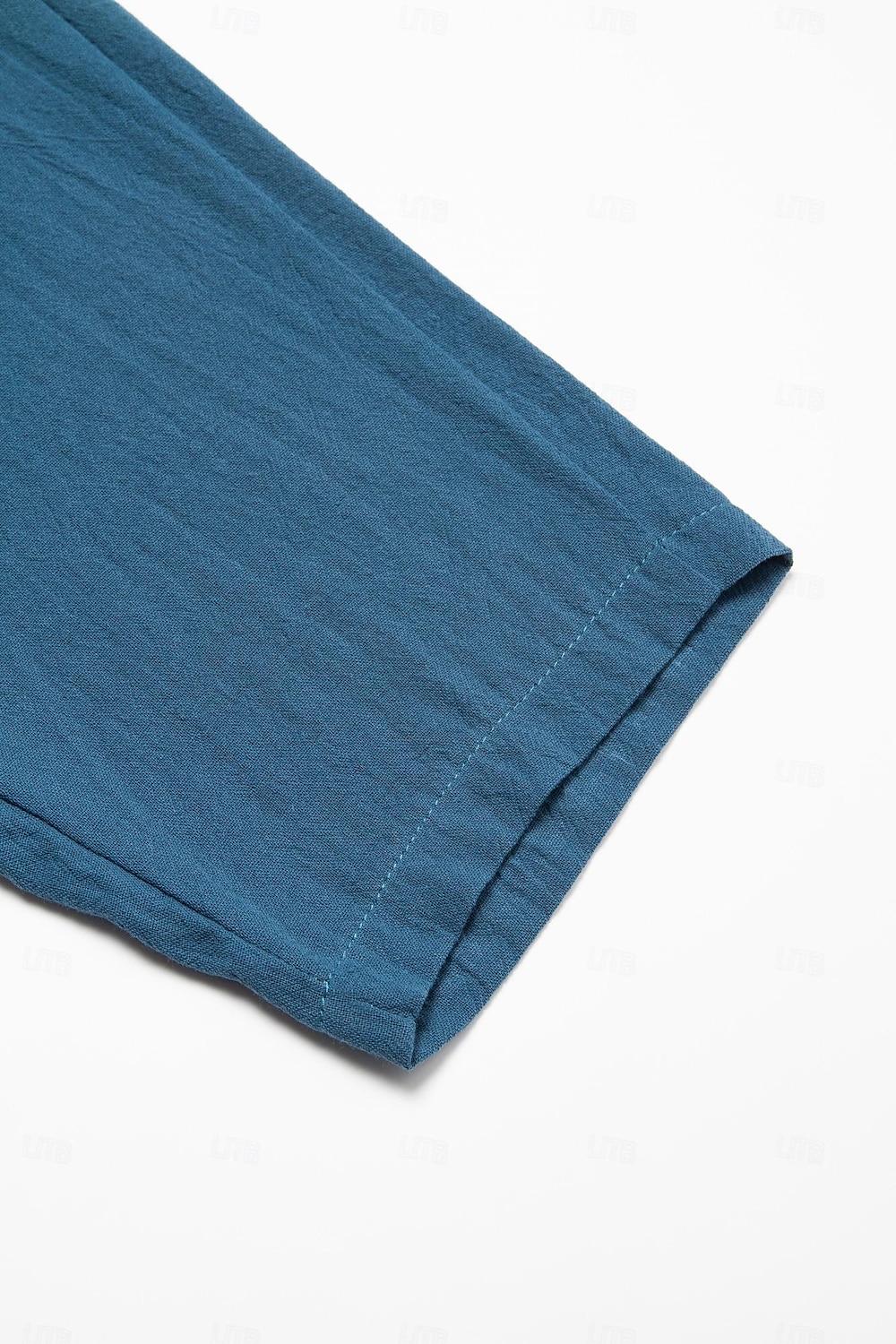 Herren Leinenhose Hose Hosen Sommerhosen Pumphose Strandhose Tasche Kordelzug Elastische Taille Glatt Leichtgewichtig Knöchellänge Yoga Täglich Modisch Brautkleider schlicht Lockere Passform Meerblau 2025 - $20.99 –P6