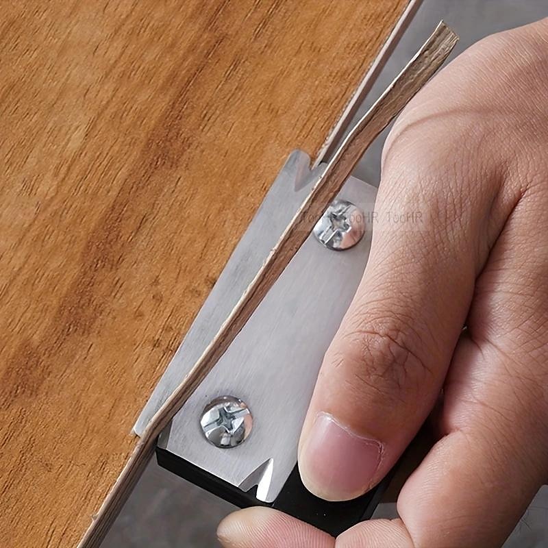 Recorte de carpintería, cepillo de esquina de borde de cuchillo, recortador de bandas de borde especial, filete de biselado de madera, tablero raspador, herramienta de desbarbado 2025 - $19.99 –P2