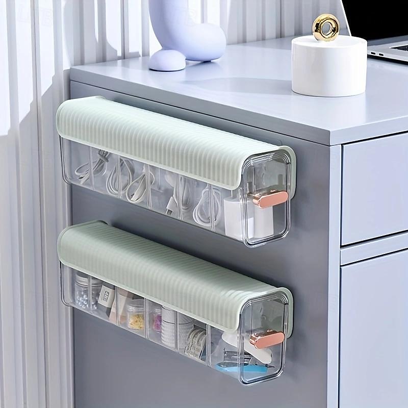 Wall-Mounted Organizer Box Sleek, Lightweight Design for Cosmetics, Cables & Desktop Items 2025 - $11.99 –P1