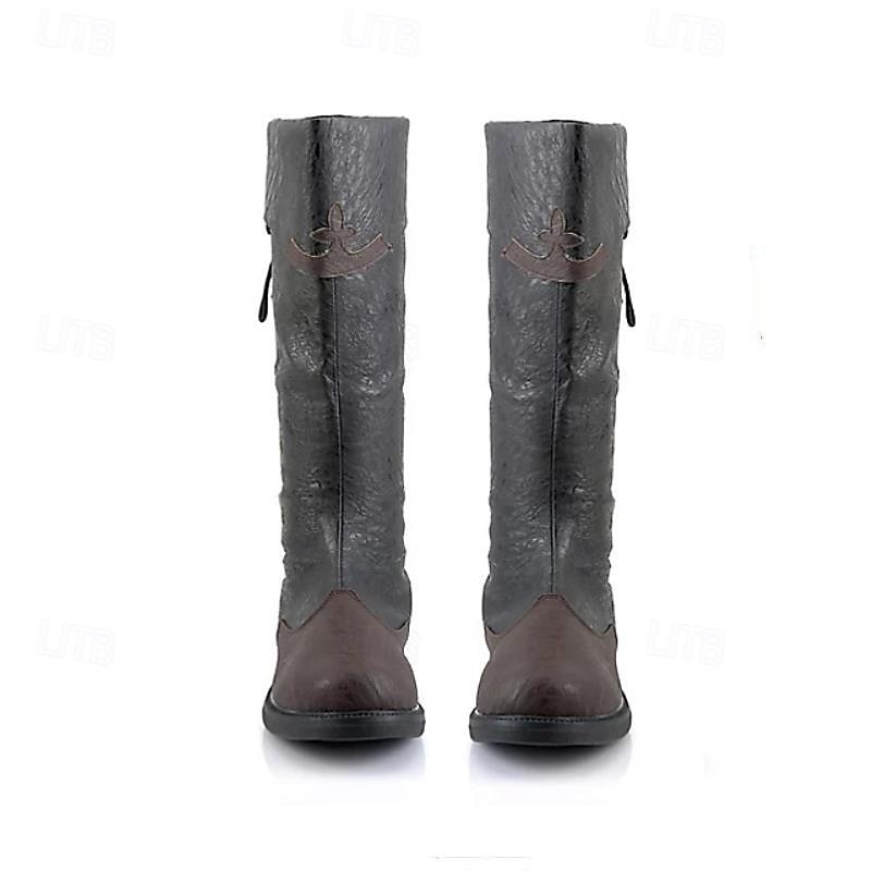 scarpe rinascimentali medievali vintage retrò pirata cavaliere ritter scarpe da uomo unisex per eventi / feste in maschera stivali medievali fantasia del 2026 a $96.99 –P4