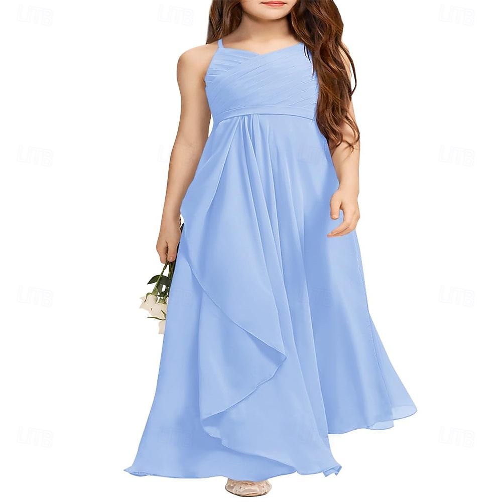 Bambino Da ragazza Vestito da festa Tinta unica Senza maniche Anniversario Occasioni speciali Compleanno Di tendenza Adorabile Giornaliero Poliestere Estate Primavera 2-12 anni Rosa Blu Viola del 2026 a $67.99 –P7