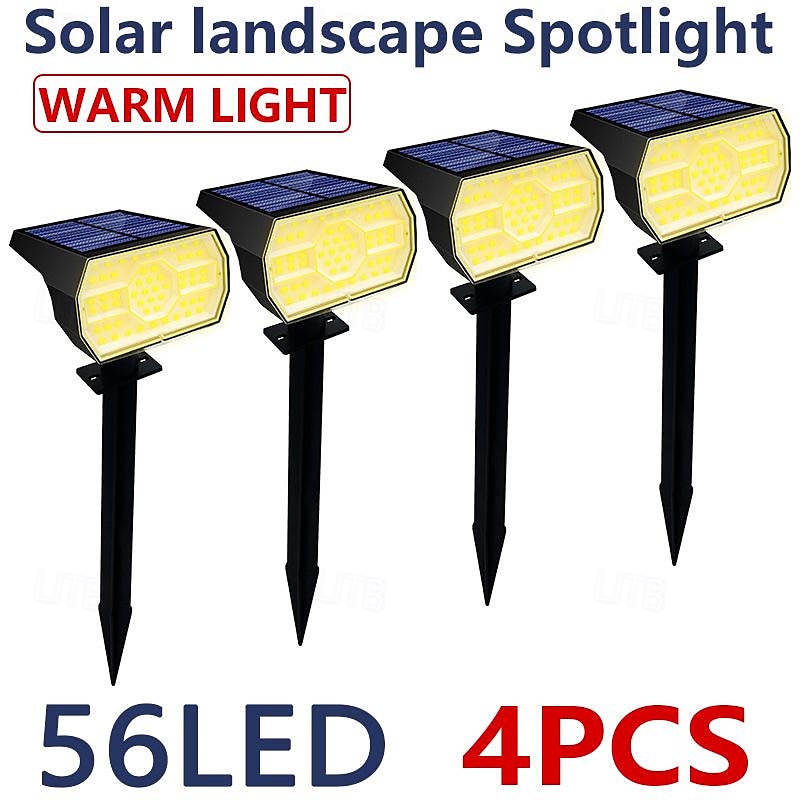 2025年 4本 2個 1個 50 W LEDソーラーライト 多機能 ソーラー駆動 赤外線センサー 温白色 ホワイト 3.7 V # LEDビーズ  コレクション – $34.99 –P13