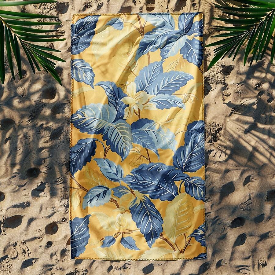 homokálló strandtörölköző puha huzatú takaró trópusi mopsz nagy 3d mintás mintás törölköző fürdőlepedő strandlepedő takaró klasszikus 100% mikroszálas kényelmes takarók 2025 - $10.99 –P8