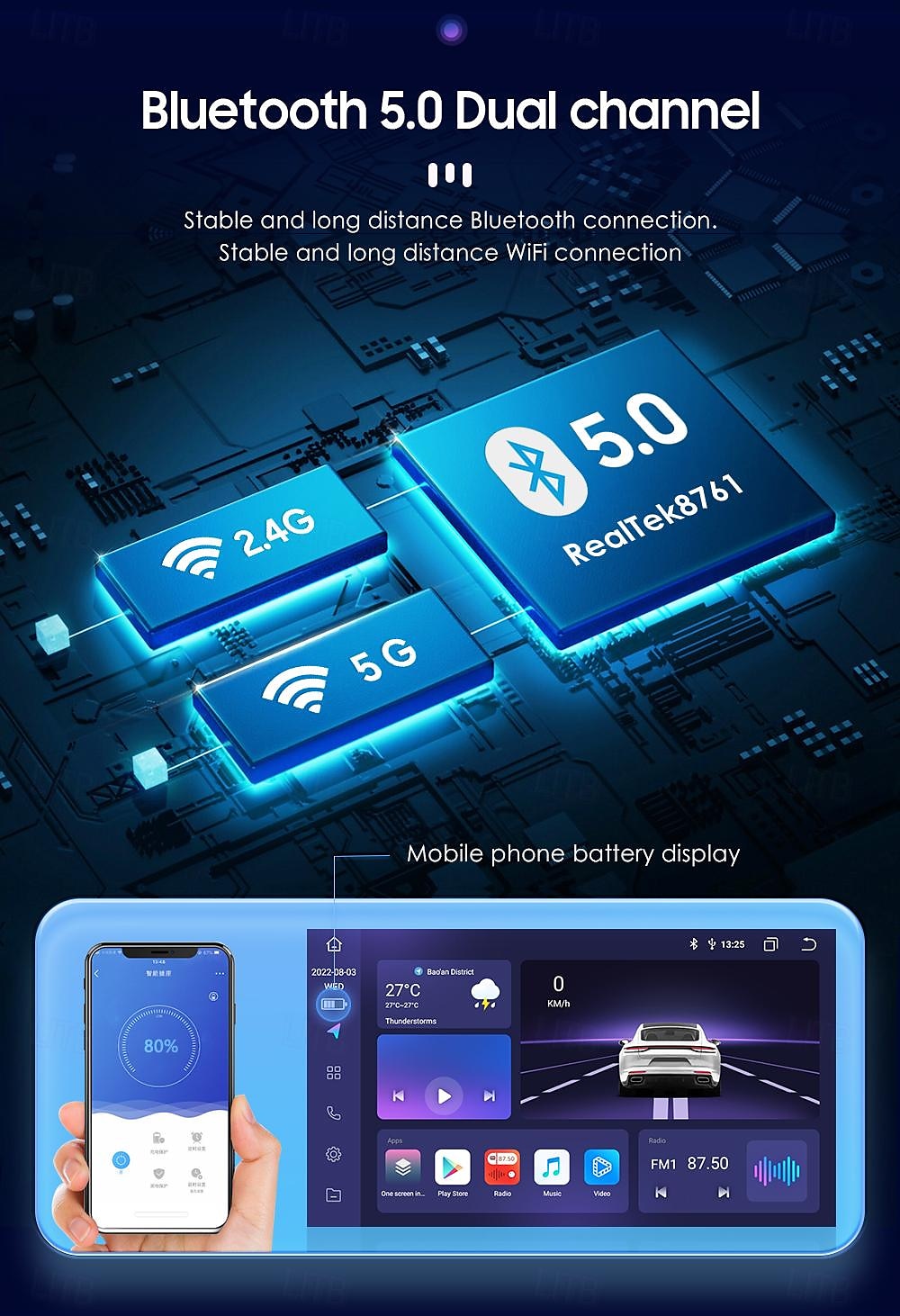 Автомагнитола на базе Android 12 для Toyota Avensis T27 2008-2015, мультимедийный плеер с GPS-навигацией, carplay 2025 - $238.09 –P18