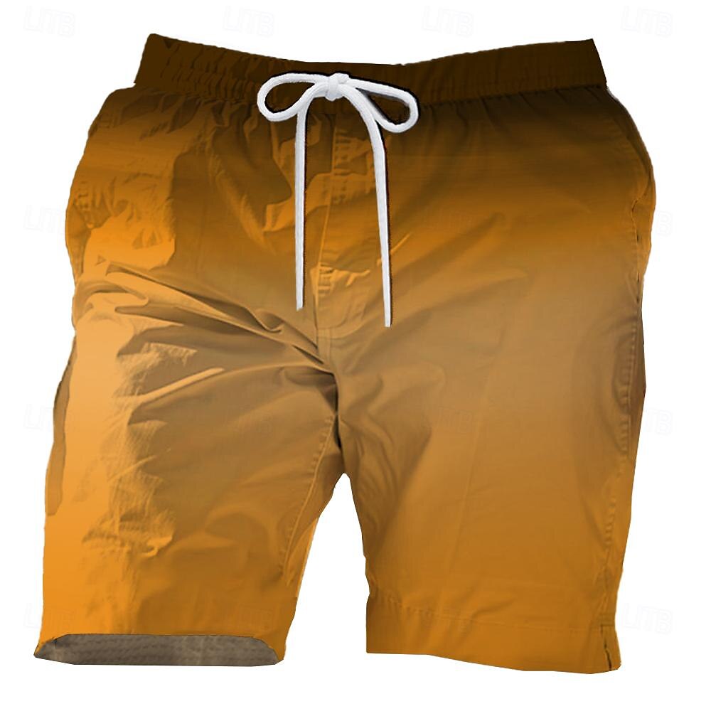 Per uomo Gradiente Pantaloncini da sudore Pantaloncini da spiaggia Pantaloncini di spugna Vita normale Informale Athleisure Giornaliero Per eventi Abbigliamento di strada A cordoncino Vita elastica del 2025 a $19.99 –P5