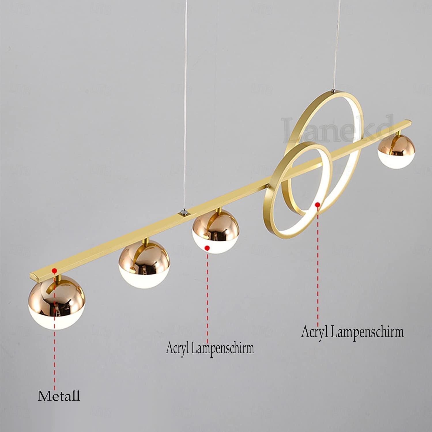 Kitchen Island Light/Lighting Over Table 80/95/120cm Farmhouse Lighting Fixtures Ceiling Hanging Pendant Modern Linear Chandelier with Clear Glass Globe Shade for Dining Room 110-240V 2025 - $299.99 –P2