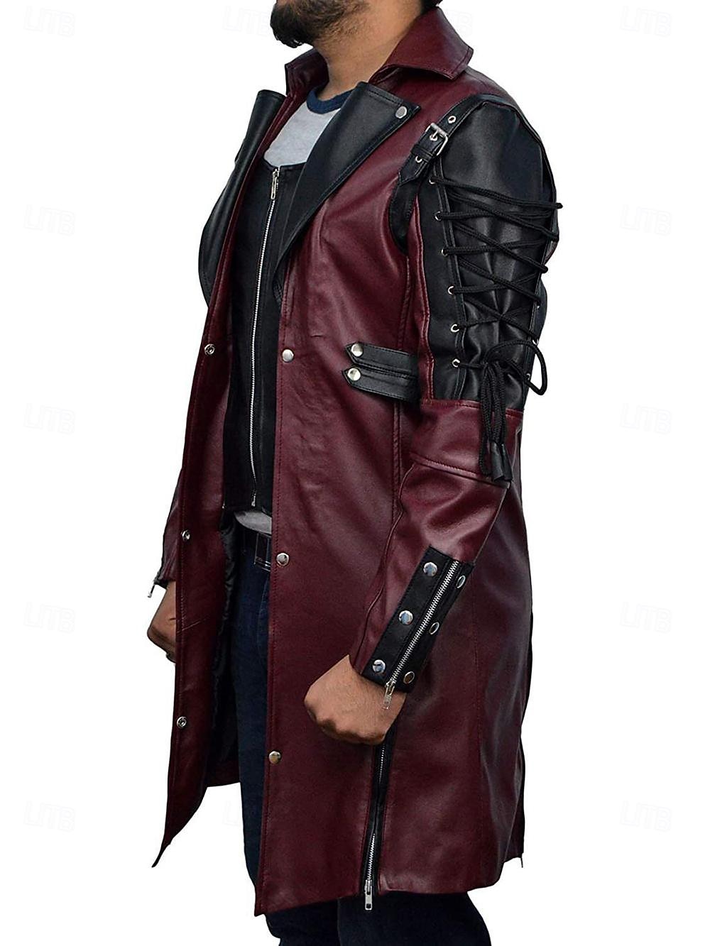 Punk e gótico Medieval Steampunk Casaco Drogador da praga Fantasia Homens Baile de Máscaras Casual / Diário Adulto Casaco de 2026 por $77.99 –P4