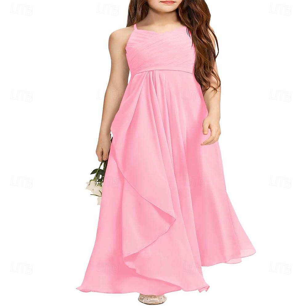 Bambino Da ragazza Vestito da festa Tinta unica Senza maniche Anniversario Occasioni speciali Compleanno Di tendenza Adorabile Giornaliero Poliestere Estate Primavera 2-12 anni Rosa Blu Viola del 2026 a $67.99 –P6