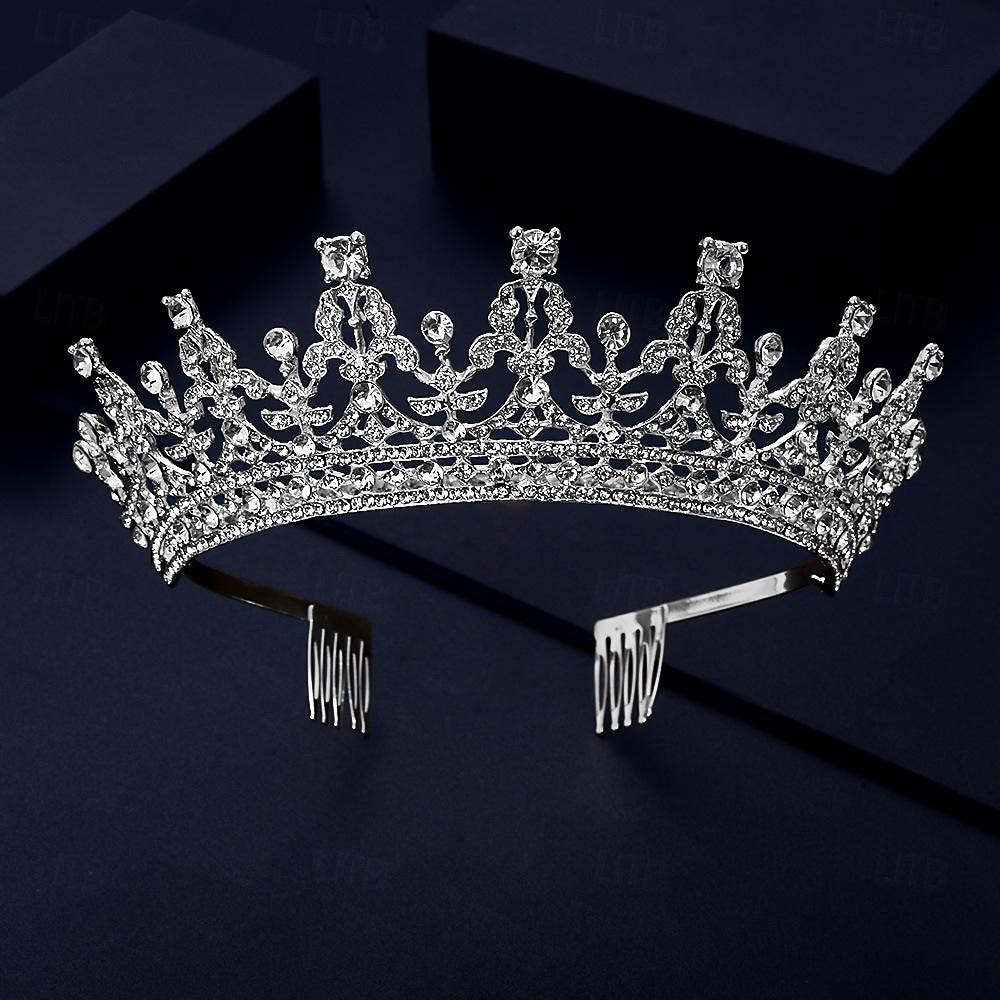 Luxury Queen's Crown Wedding Banquet Party Pan Hair Crown Water Diamond Hair Accessories Bride Crown Headband 2025 - $13.49 –P5