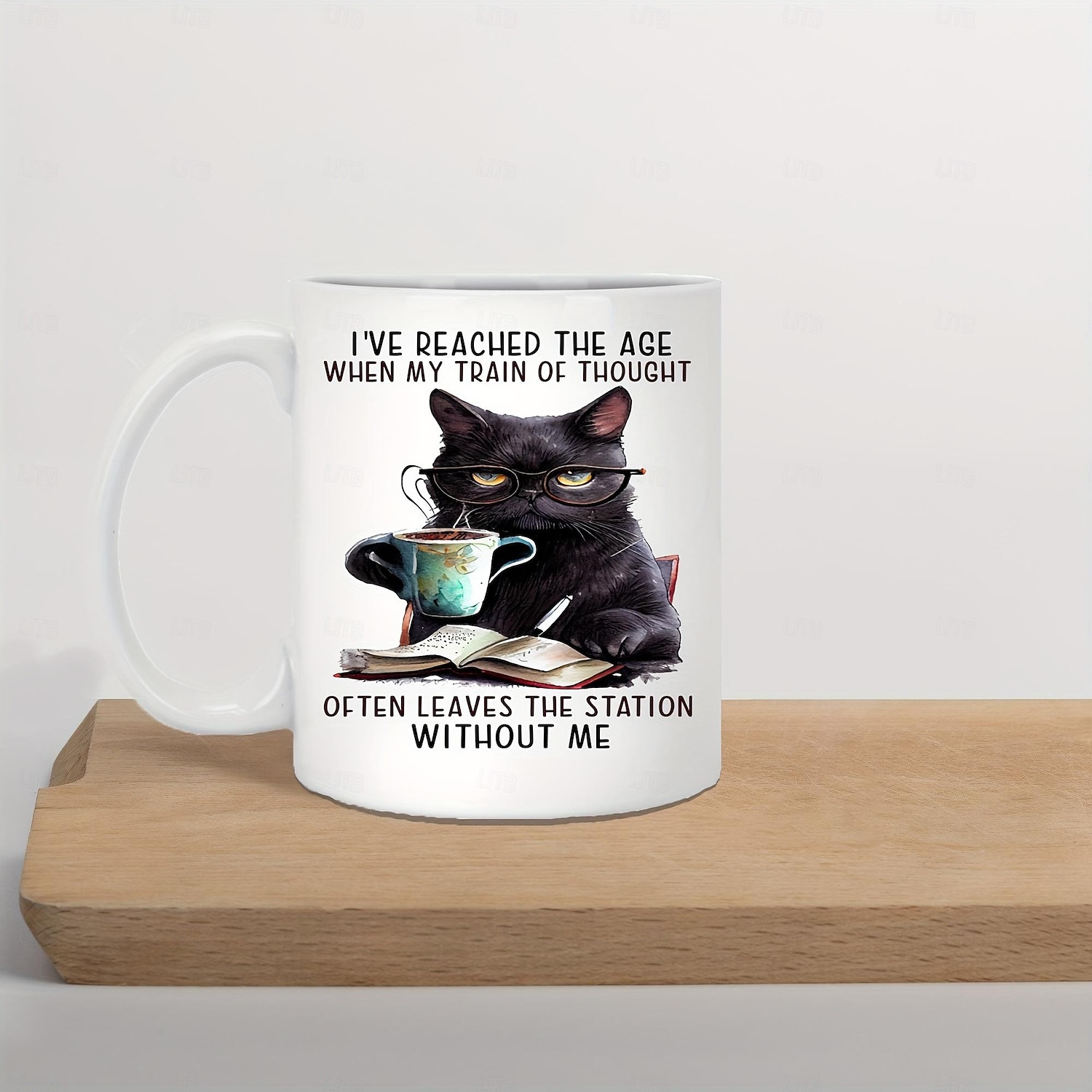 1pc Cat And Book Coffee Mug Ceramic Coffee Cups I've Reached The Age Water Cups Summer Winter Drinkware Birthday Gifts Holiday Gifts Thanksgiving Gifts Christmas Gifts 2026 - $16.99 –P3