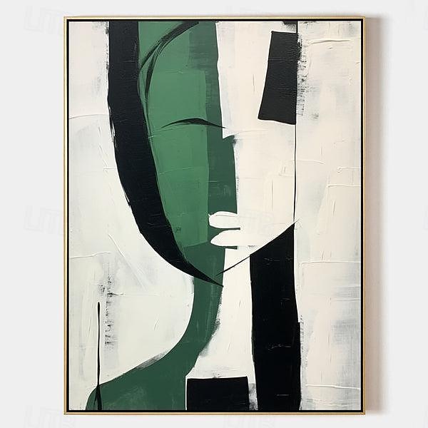 figure peintures abstraites visages peints à la main peinture à l'huile moderne tentures murales faites à la main art conception simple toile cadre photo illustration décor de cuisine grande taille de 2025 ? $133.99 –P5