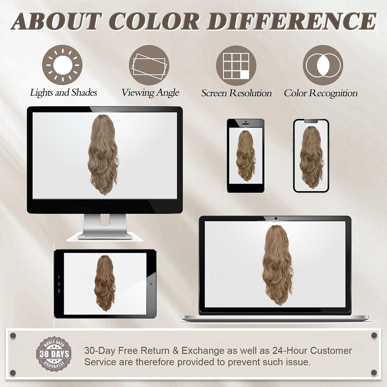 Extension de queue de cheval à clip à griffes longue ondulée à clip en queue de cheval marron blonde extensions de cheveux queue de cheval synthétique postiche pour femmes filles fête quotidienne de 2025 ? $9.99 –P7