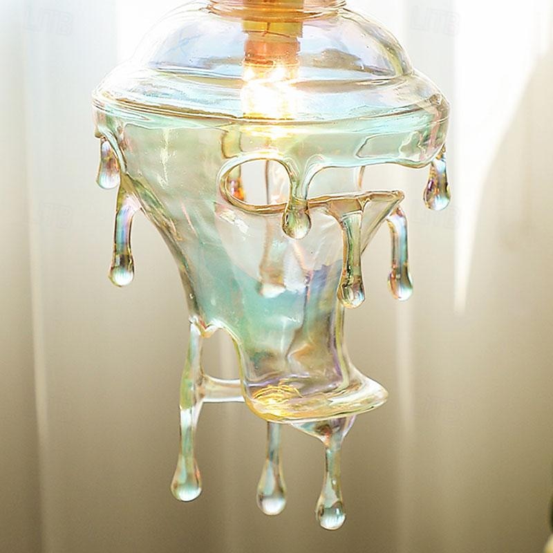 LED-Pendelleuchte, Glas, Vintage, bunt, Wassertropfen, 110–240 V 2026 - $349.99 –P3