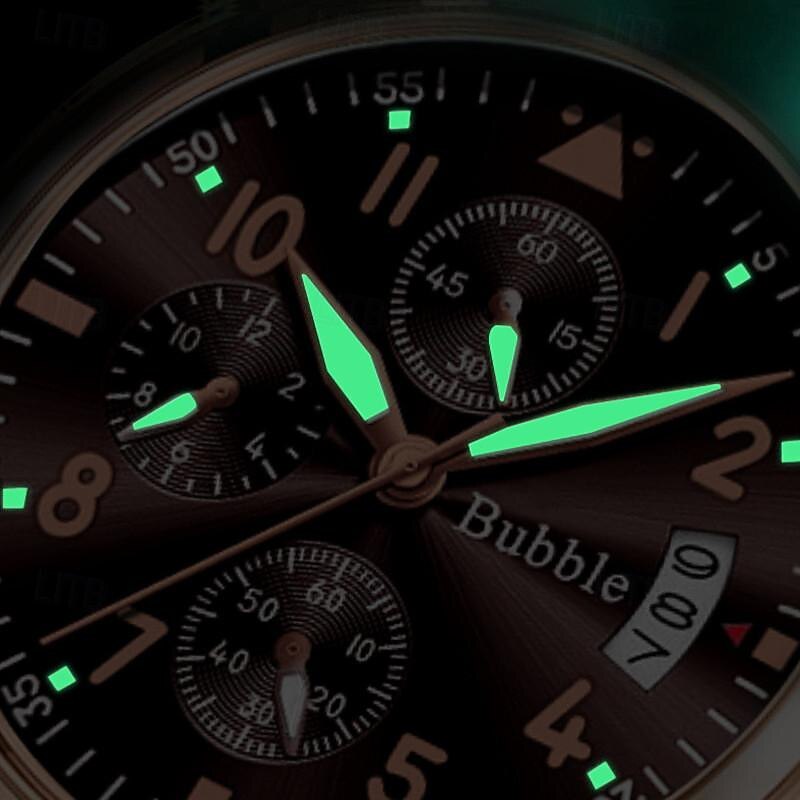 New Bubble Brand Men'S Watches Light Luxury High Value Hundred Quartz Watch Luminous Waterproof Calendar Digital Men'S Sports Watch 2025 - $19.99 –P7