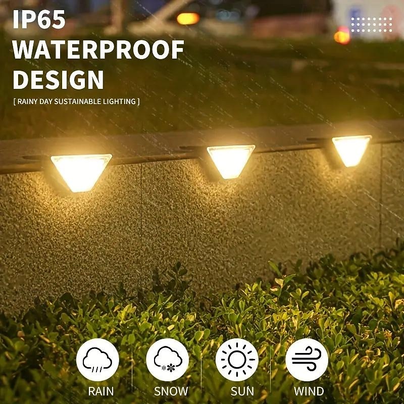 Outdoor Motion Solar LED Step Light Garden Waterproof Deck Light Steps Stair Patio Yard Park Walkway Lighting Landscape Decor Light 2/4/8PCS 2026 - $26.99 –P7