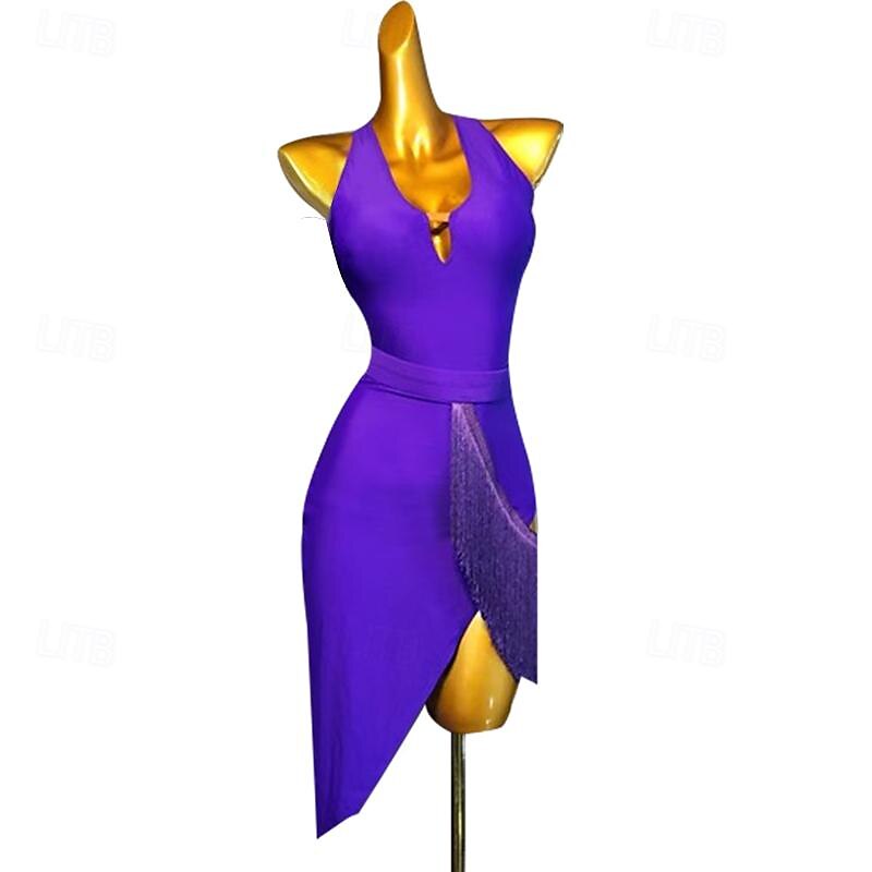Latin tánc Ruha Rojt Női Teljesítmény Edzés Hosszú ujj Magas Spandex 2025 - $109.99 –P5