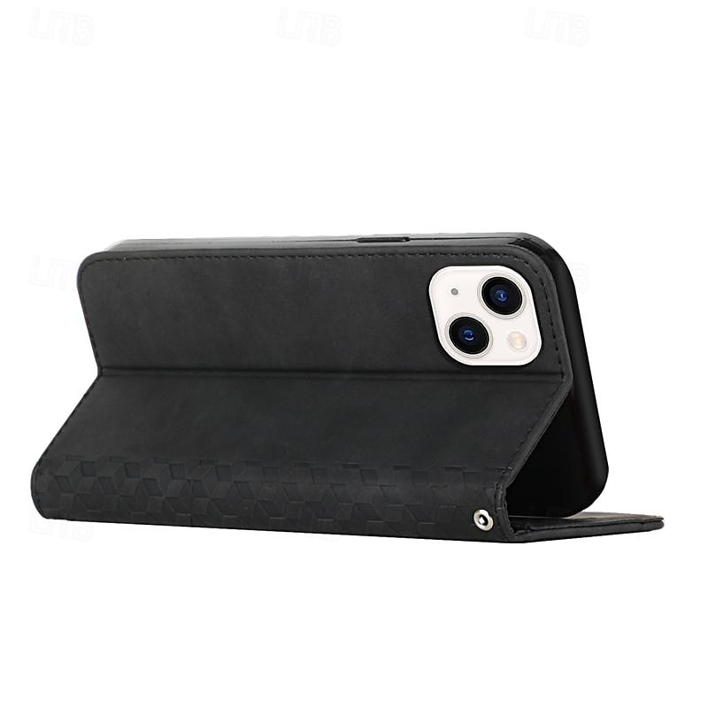 telefon fodral Till iPhone 16 iPhone 15 Pro Max iPhone 14 13 12 11 Pro Max Mini SE X XR XS Max 8 7 Plus Plånboksfodral Magnet med handledsrem Stöd Geometriska mönster TPU PU läder 2025 - $18.99 –P9