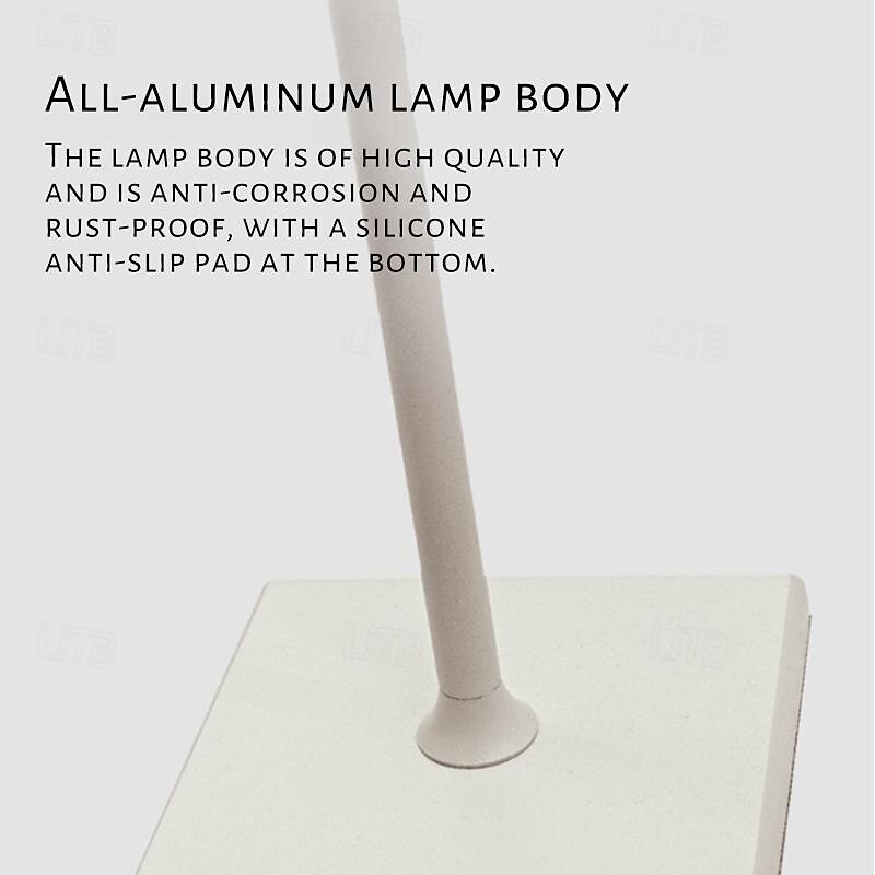 Aluminum Dimming Floor Lamp Rechargeable Standing Lamp Indoor Bedroom Living Room Atmosphere Desk Lamp Type-C 2025 - $83.99 –P10