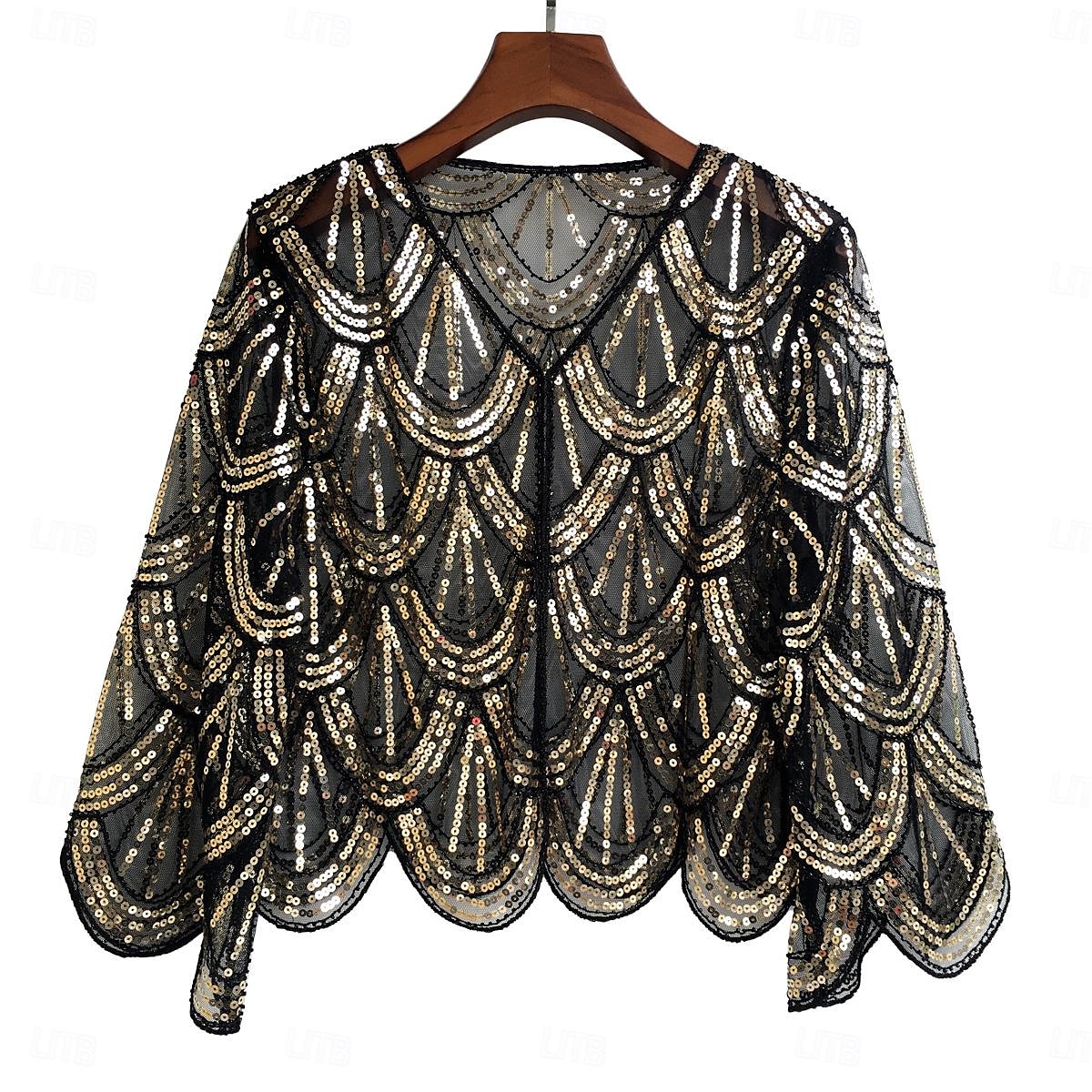 Rétro Vintage Années Folles Années 1920 Manteau Châles Gatsby le Magnifique Invité au mariage Paillettes Femmes Halloween Carnaval Mascarade Mariage robe demoiselle d honneur Événement / Fête Adulte de 2025 ? $26.99 –P4