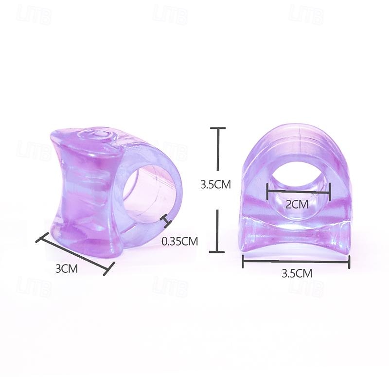 1 paio di distanziatori per dita dei piedi per uomini e donne separatori di dita in gel viola per dita arricciate e sovrapposte, borsiti, piastra per dita a martello, divaricatore grande e secondo del 2025 a $7.99 –P1