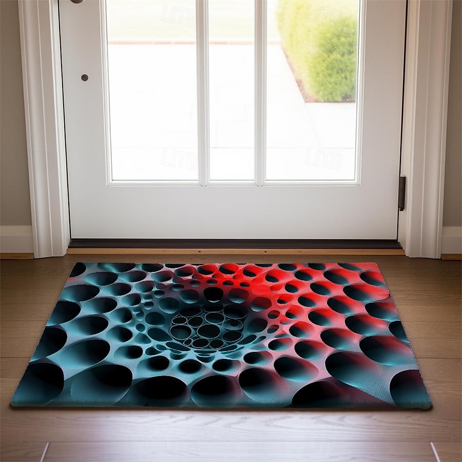 Honeycomb Vortex Doormat Floor Mats Washable Rugs Kitchen Mat Non-Slip Oil Proof Rug Indoor Outdoor Mat Bedroom Decor Bathroom Mat Entrance Rug 2025 - $16.99 –P15