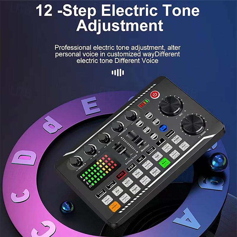 Stream and Cast with Ease USB Sound Card Rechargeable DJ Mixer Voice Effects  Perfect for Podcasts & Gaming 2025 - $41.99 –P5