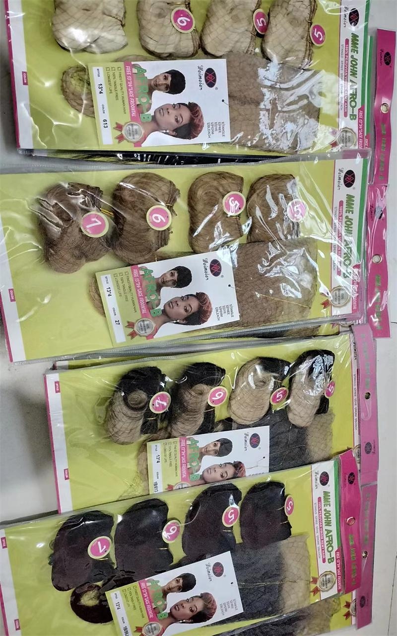 țesătură păr bătătură afro-b 13*4 dantelă frontală păr uman păr virgin 4 pachete/pachet corp ondulat blond negru maro extensii de păr 2025 - $66.99 –P10