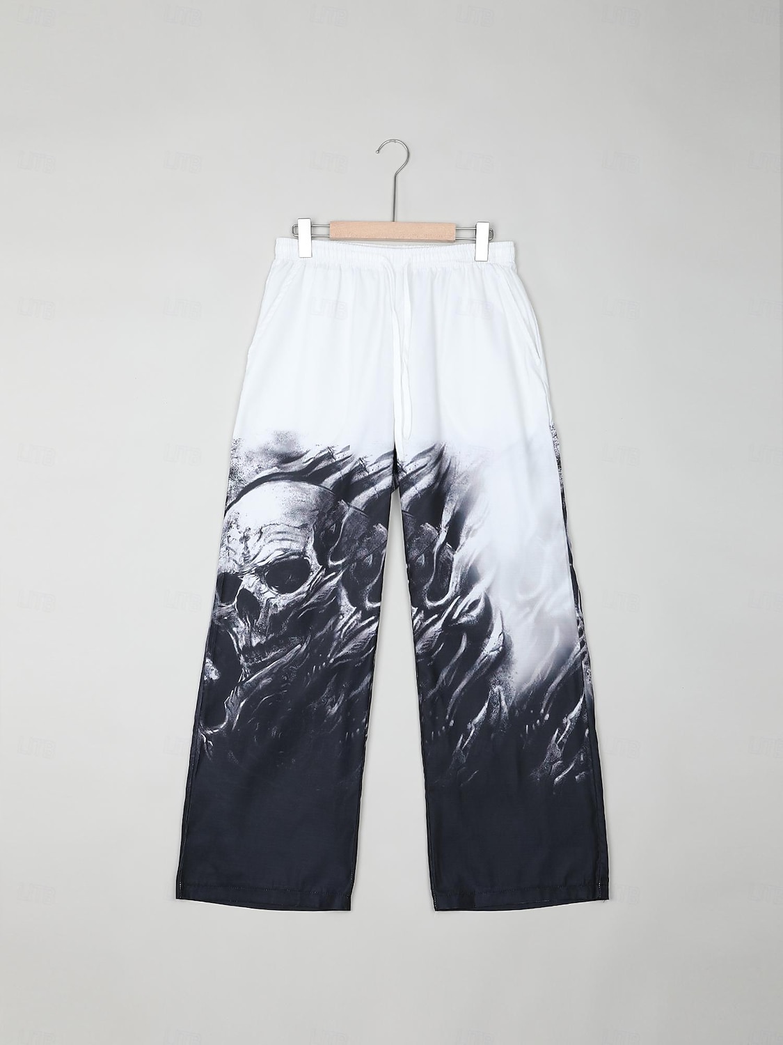 Men's Trousers Summer Pants Beach Pants Drawstring Elastic Waist 3D Print Skull Graphic Prints Comfort Casual Daily Holiday Streetwear Hawaiian Yellow Blue 2025 - $27.99 –P7