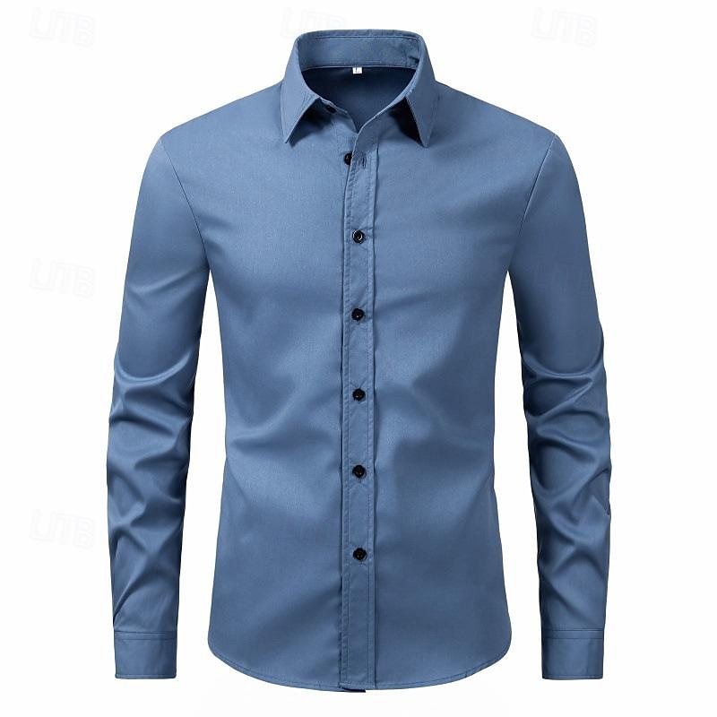 Herren Hemd Sommerhemd Freizeithemd Strandhemd Knopfhemd Schwarz Weiß Rosa Wein Marineblau Langarm Einfach Revers Urlaub Hawaiianisch Button-Down Bekleidung Polyester Mode Lässig Bequem 2025 - $19.99 –P6