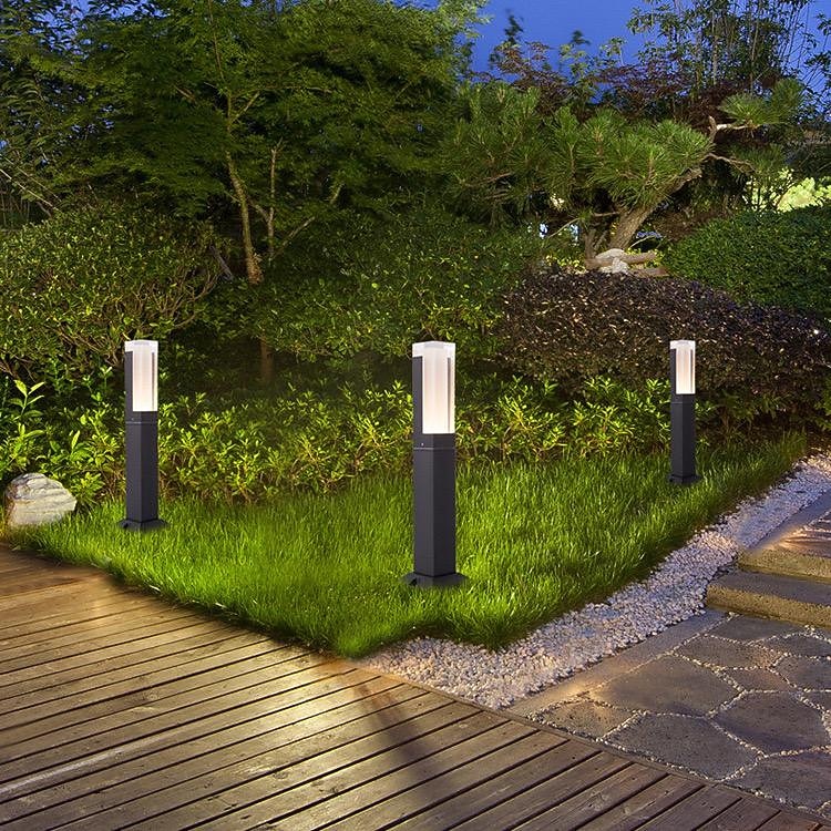 poste de amarração para exterior luzes de caminho LED para exterior 30/40/60/80 cm luz de base antracite de alumínio, lâmpada de jardim de design moderno, ip65 à prova de intempéries, lâmpada de piso de 2026 por $126.17 –P3