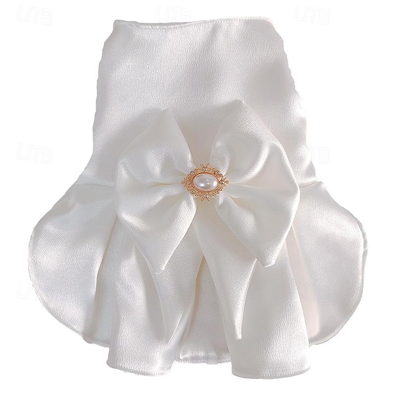 Hund Katze Hochzeitskleid Mode Party Winter Atmungsaktiv Weich Waschbar Bequem Outdoor Hochzeitsfeier Alltagstauglich Hundebekleidung for Bichon Frise Zwergspitz Baby Haustier Papillon Klein 2025 - $18.99 –P5