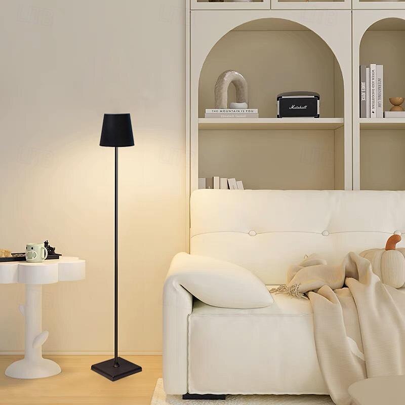 Aluminum Dimming Floor Lamp Rechargeable Standing Lamp Indoor Bedroom Living Room Atmosphere Desk Lamp Type-C 2025 - $83.99 –P6
