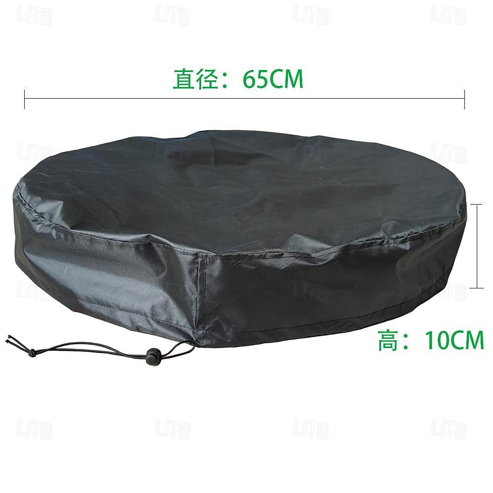 Cubierta protectora para tambores químicos y barriles de agua de lluvia: protector contra el polvo y la lluvia de tela Oxford para barriles redondos y compuestos, que garantiza la longevidad 2025 - $17.49 –P2
