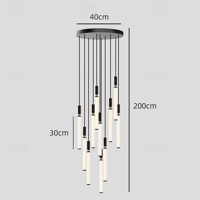 LED Chandelier Dimmable 3/5/7/11 Pendant Light for Kitchen Island Stairs 110-240V 2025 - $601.99 –P11