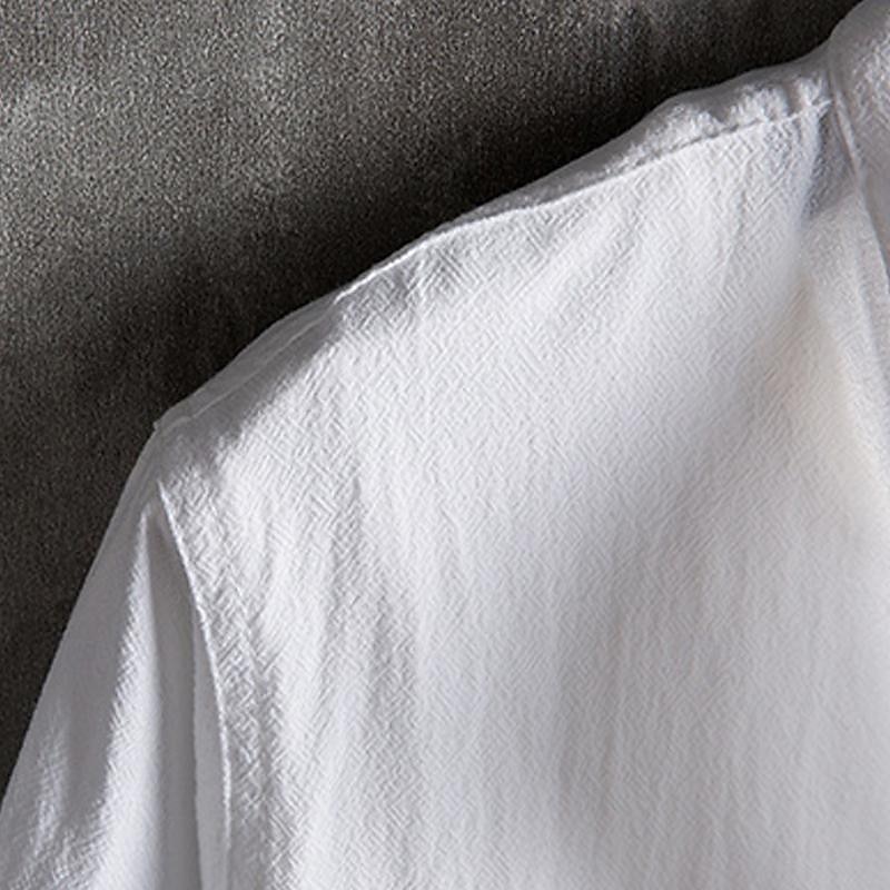Per uomo Camicia Camicia con colletto cinese Camicia con colletto alla coreana Camicia Estiva Camicia casual Camicia da Spiaggia Nero Bianco Verde Maniche a 3/4 Semplice Colletto alla coreana Collo del 2025 a $16.49 –P5